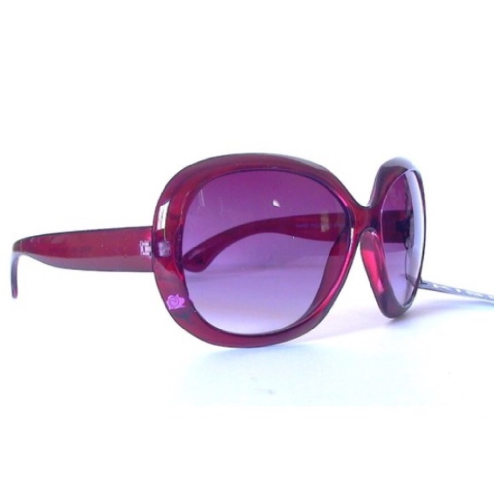 Burgundy Bugeye Oversized Boho Sunglasses